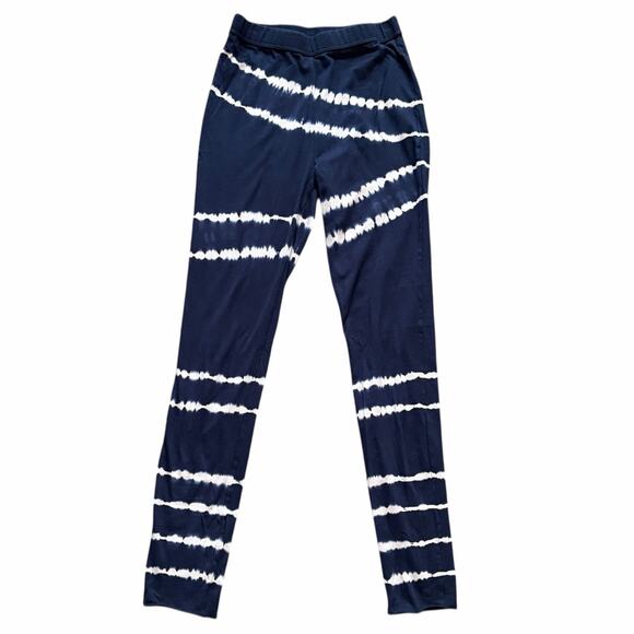 The Upside Revolve Tie Dye Long John Pants Small/6 Indigo Loungewear Comfort NWT - Picture 2 of 11